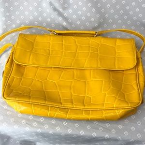 Vintage Anton Large Mustard Yellow Messenger Bag